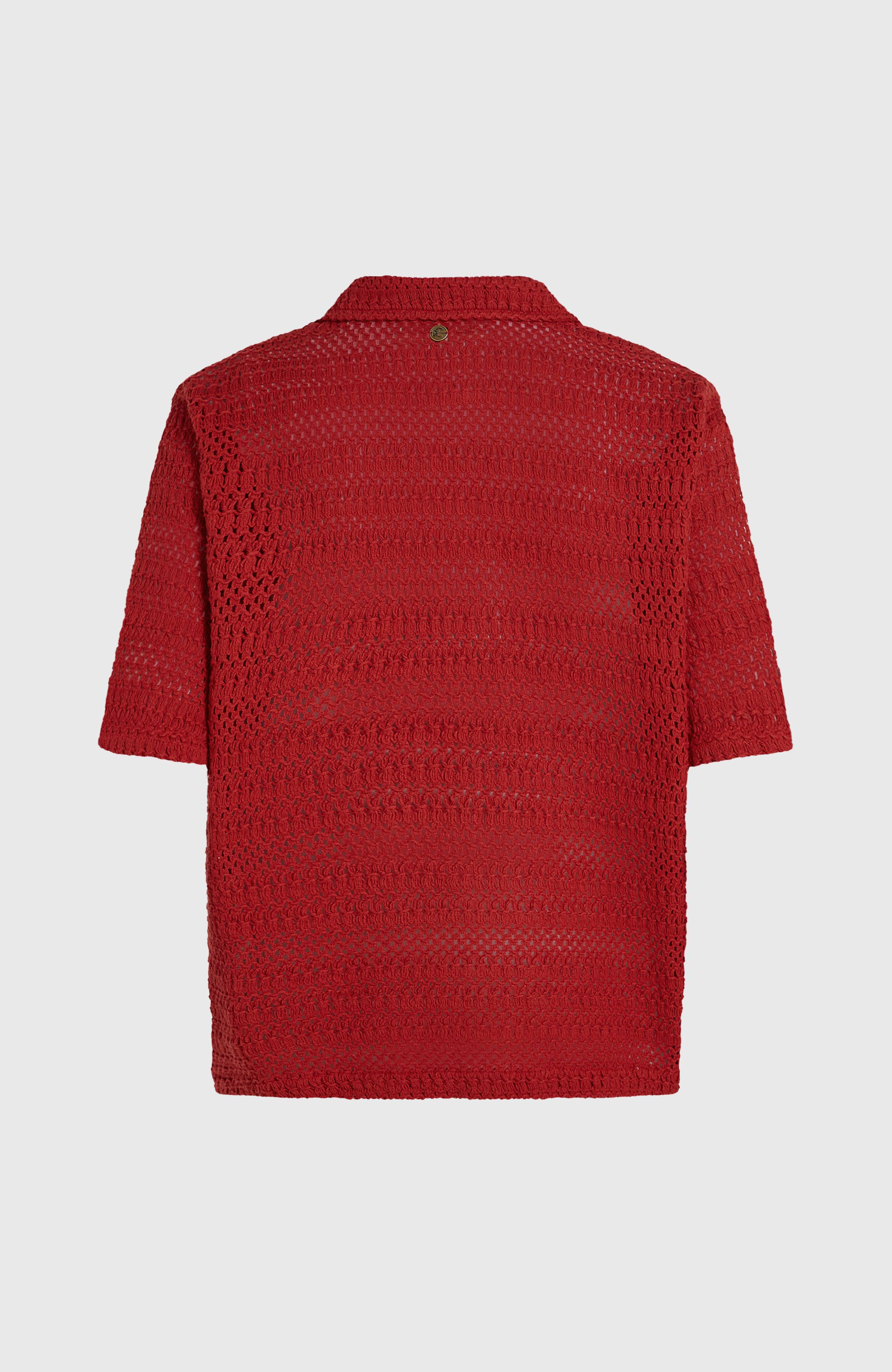 O'Riginals Crochet Shirt Women - Midnight Poppy