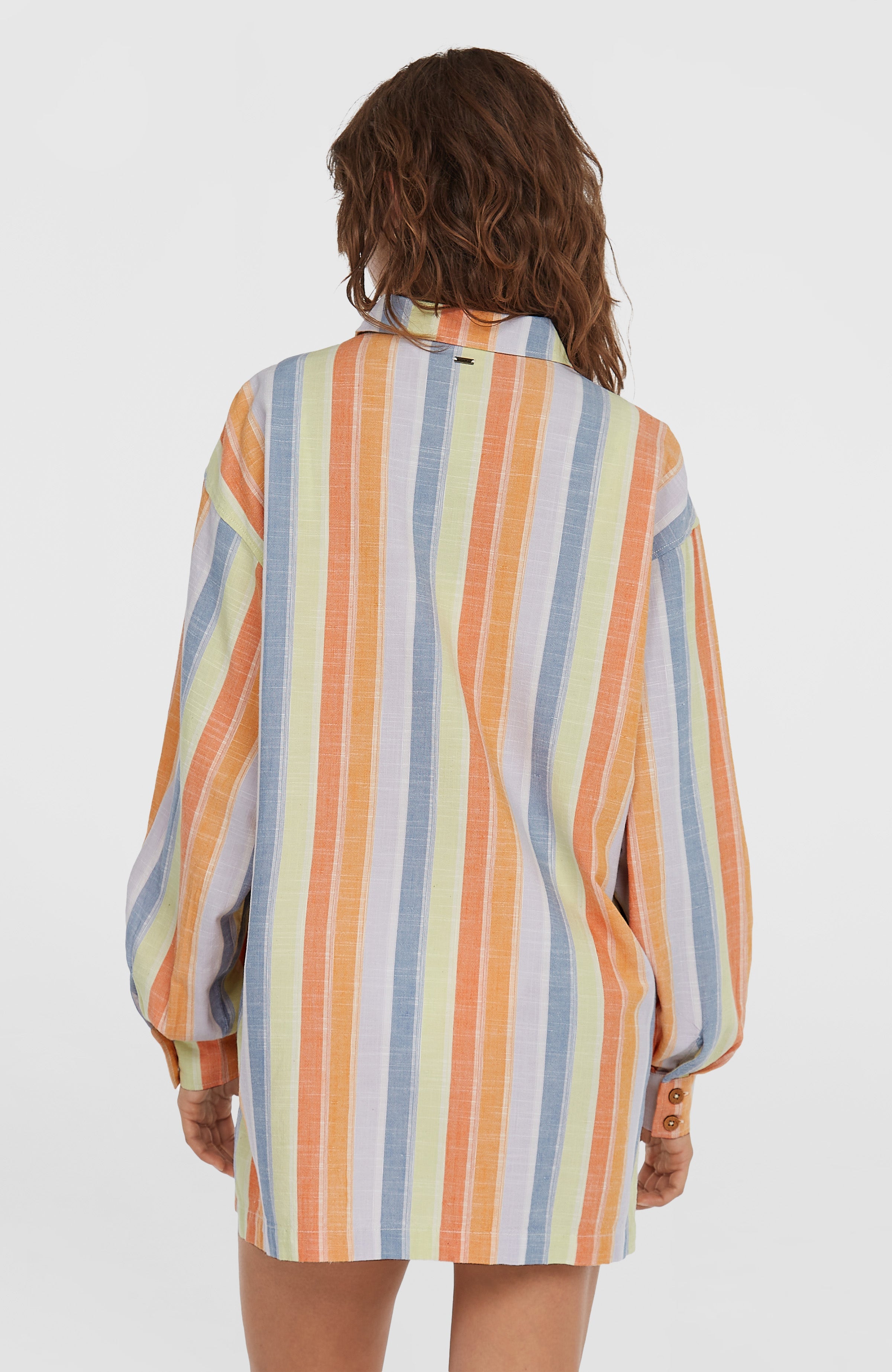 Beach Vintage Long Shirt Women - Vintage Stripe