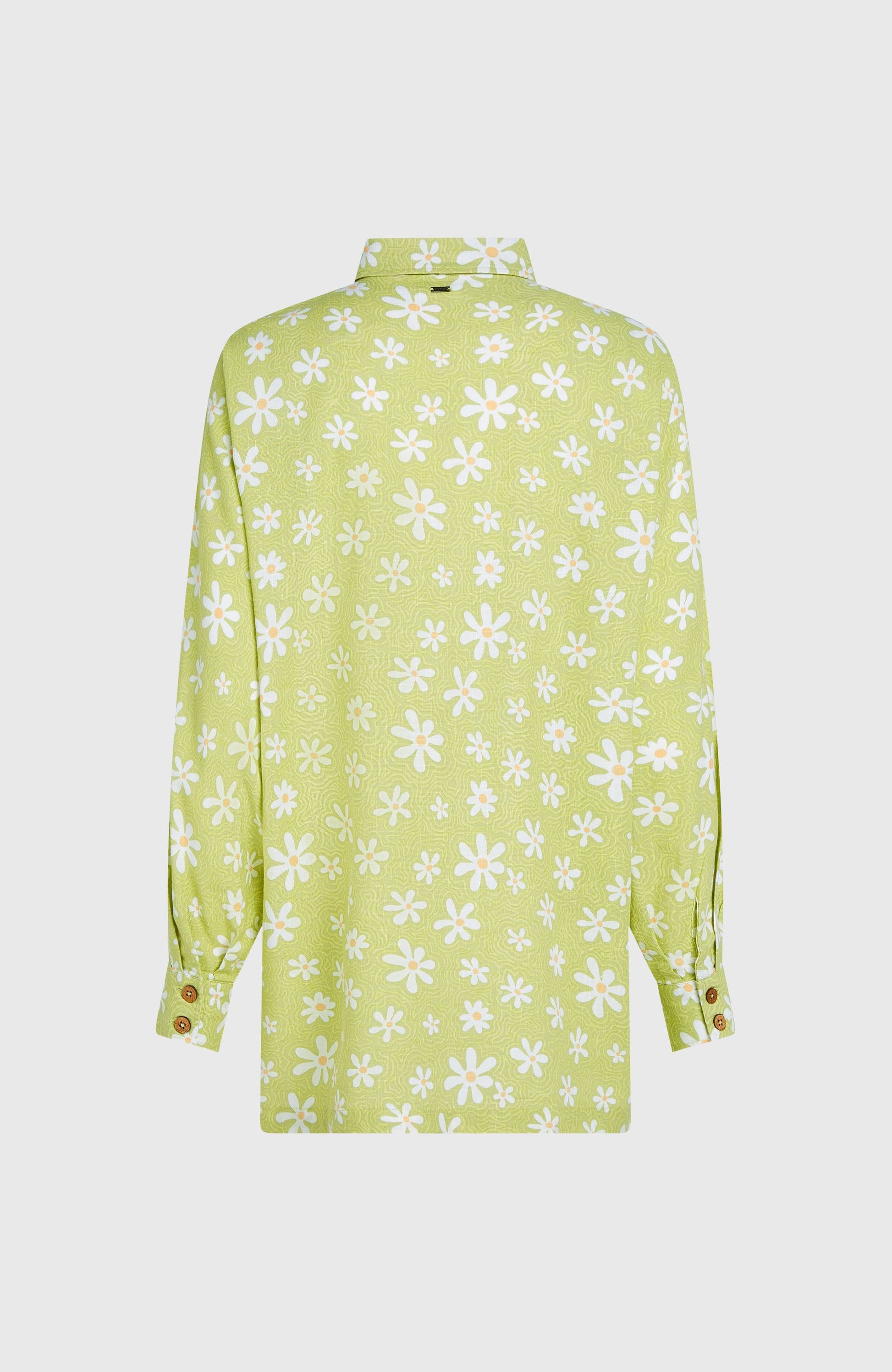 Beach Vintage Long Shirt Women - Green Daisyline