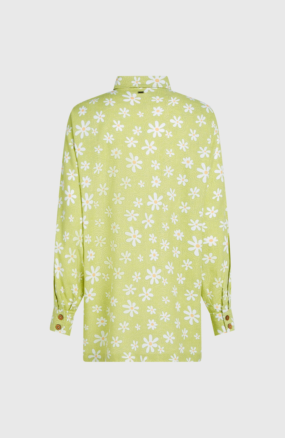 Beach Vintage Long Shirt Women - Green Daisyline
