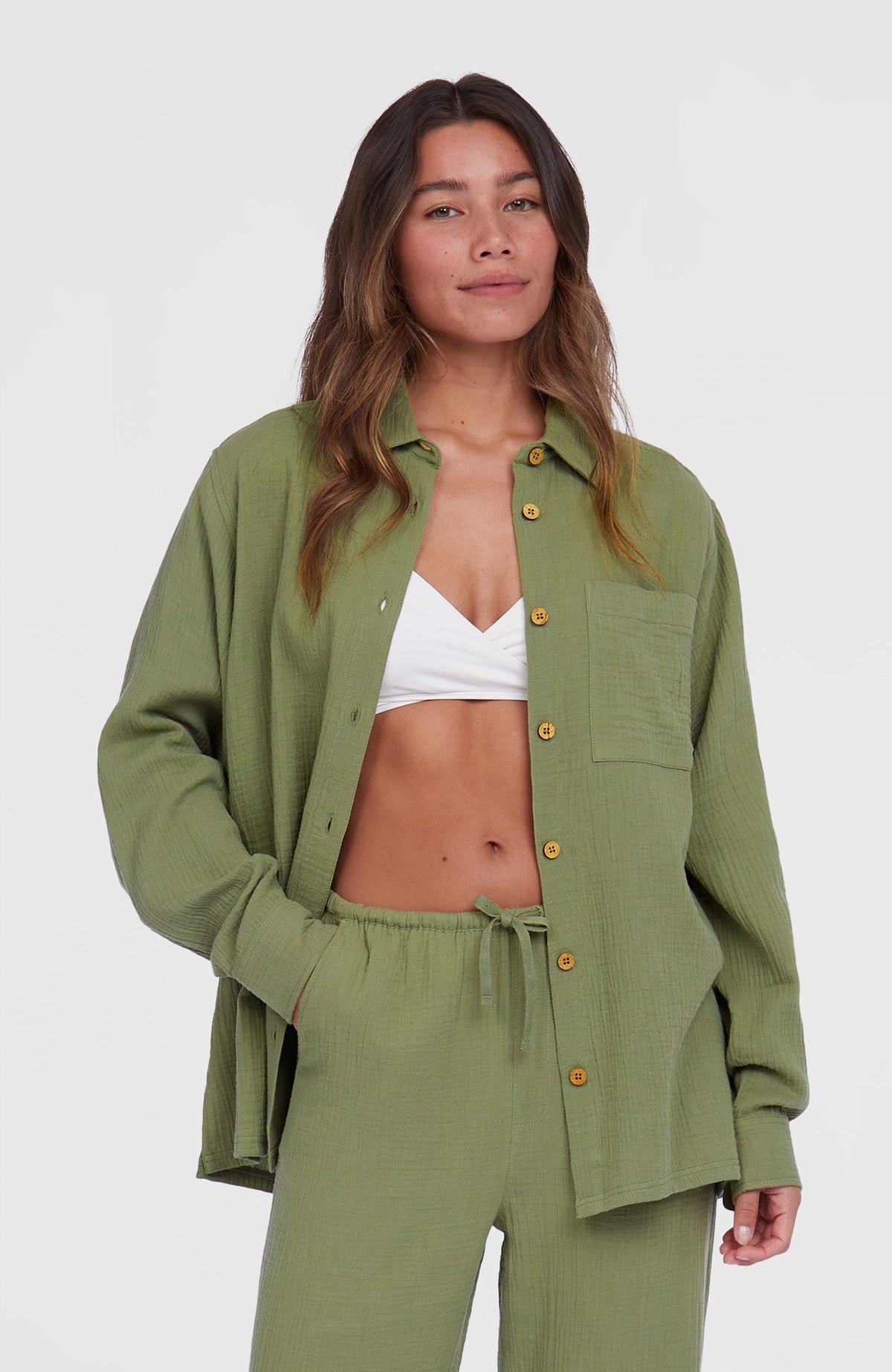 Brenda Shirt Women - Avery Fern