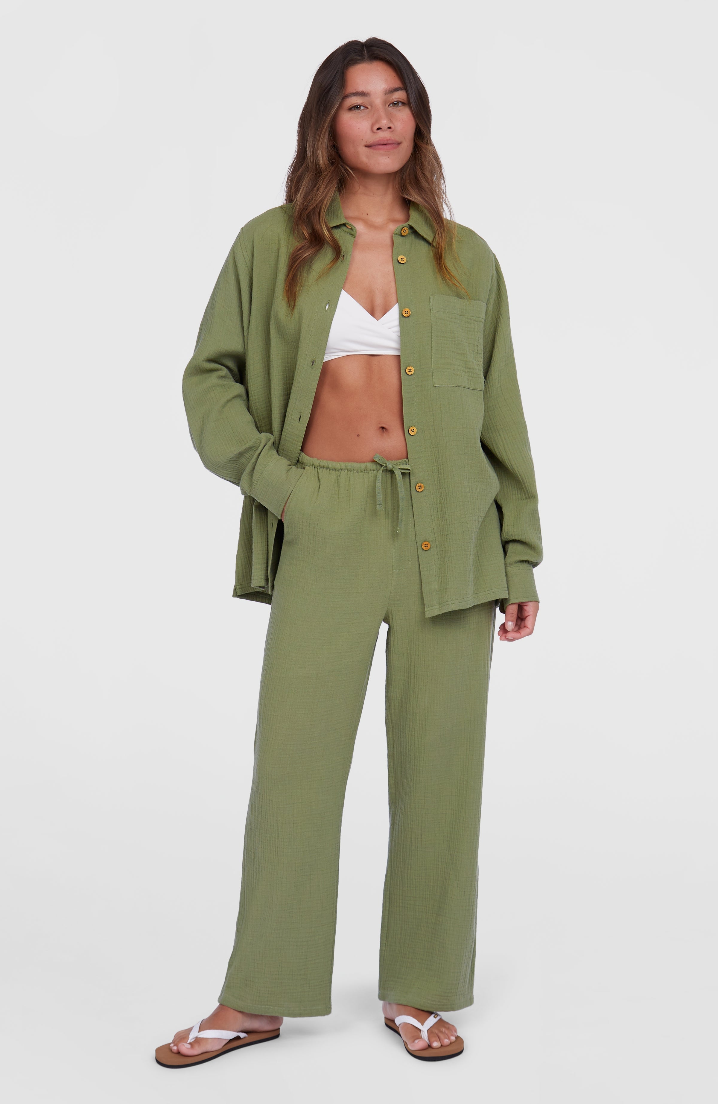 Brenda Shirt Women - Avery Fern