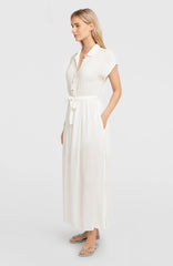 Lori Maxi Shirt Dress Women - Snow White