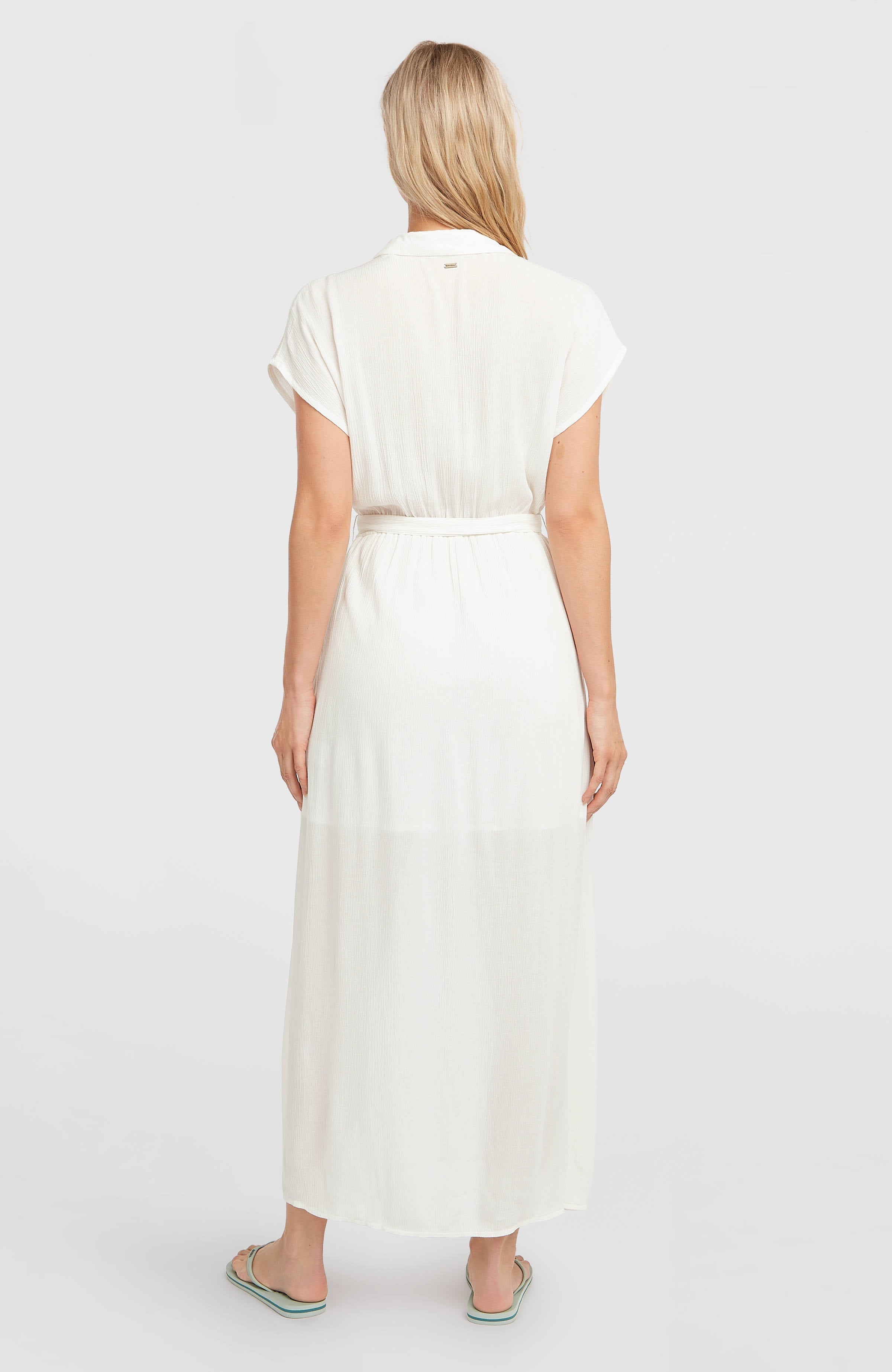 Lori Maxi Shirt Dress Women - Snow White