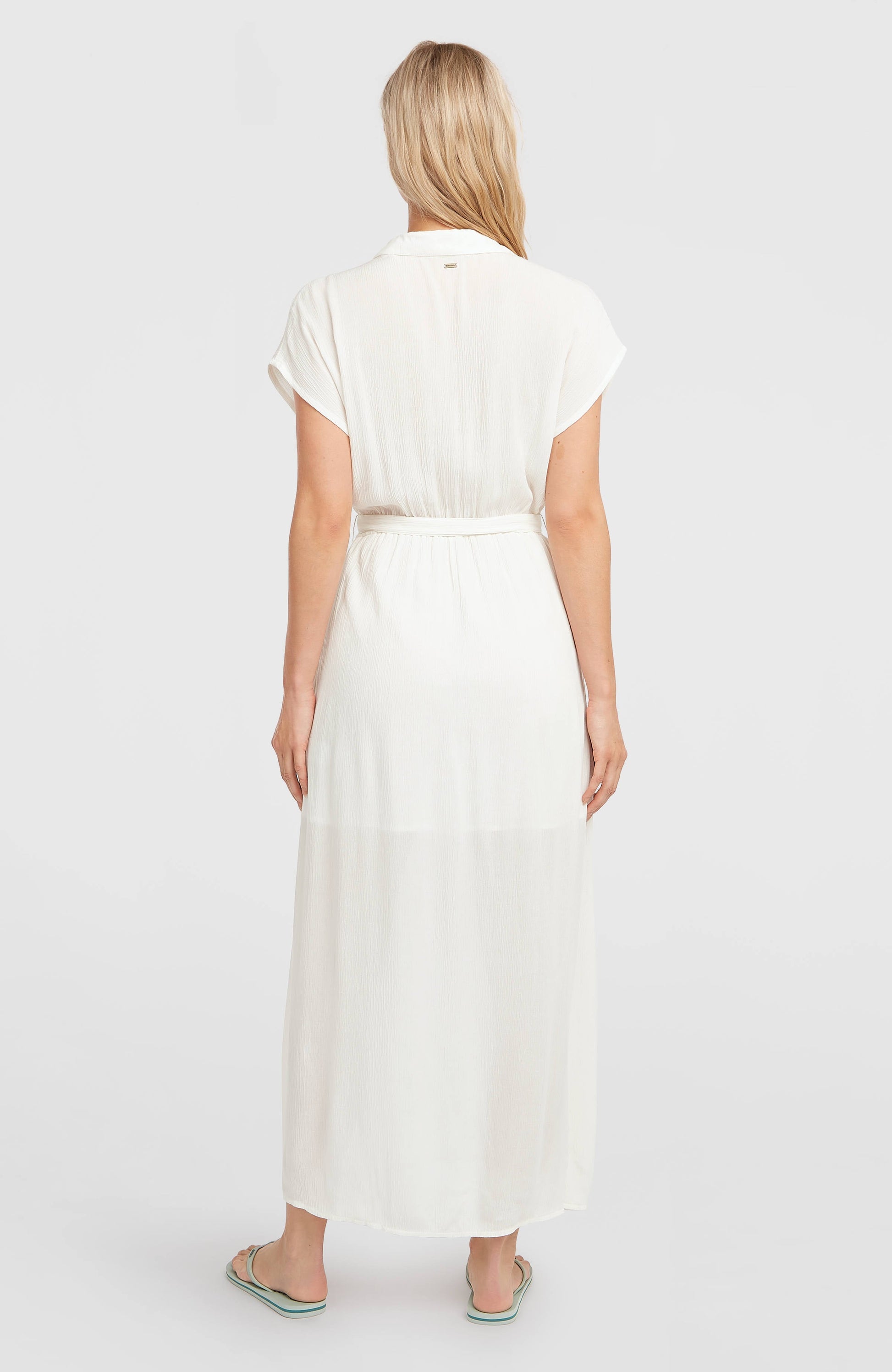 Lori Maxi Shirt Dress Women - Snow White