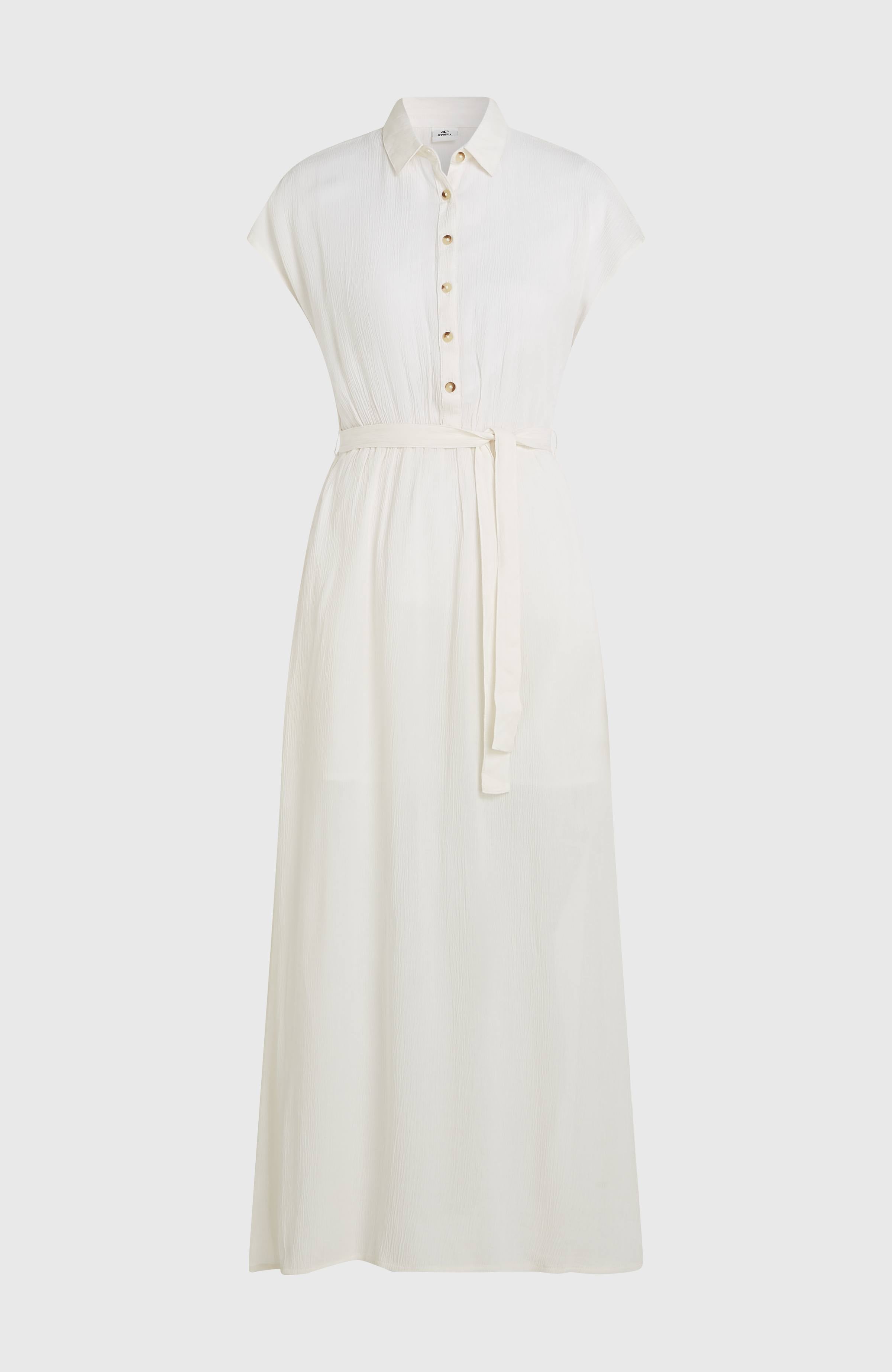 Lori Maxi Shirt Dress Women - Snow White