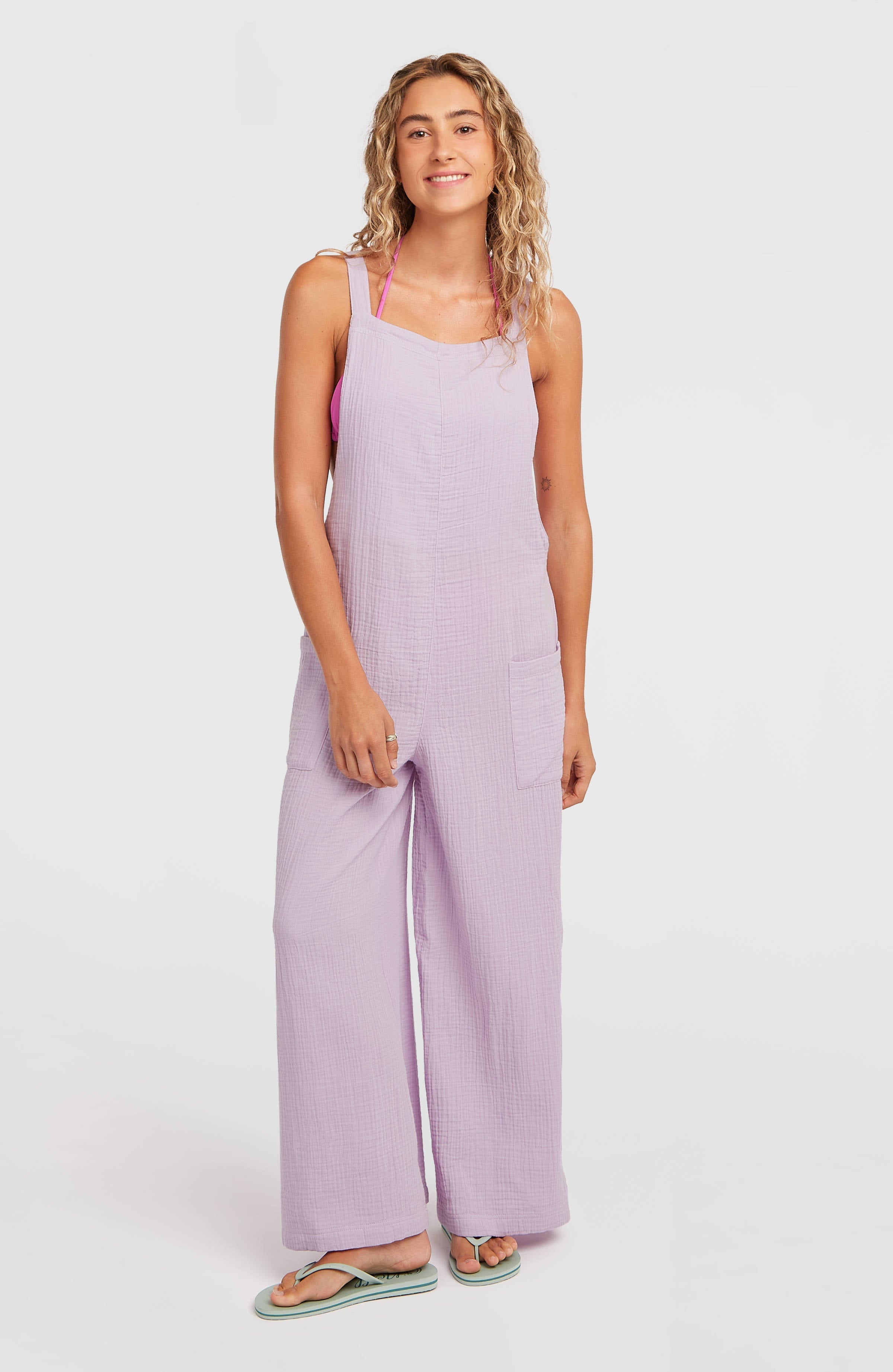 Brenda Structured Dungaree Women - Pale Lavender