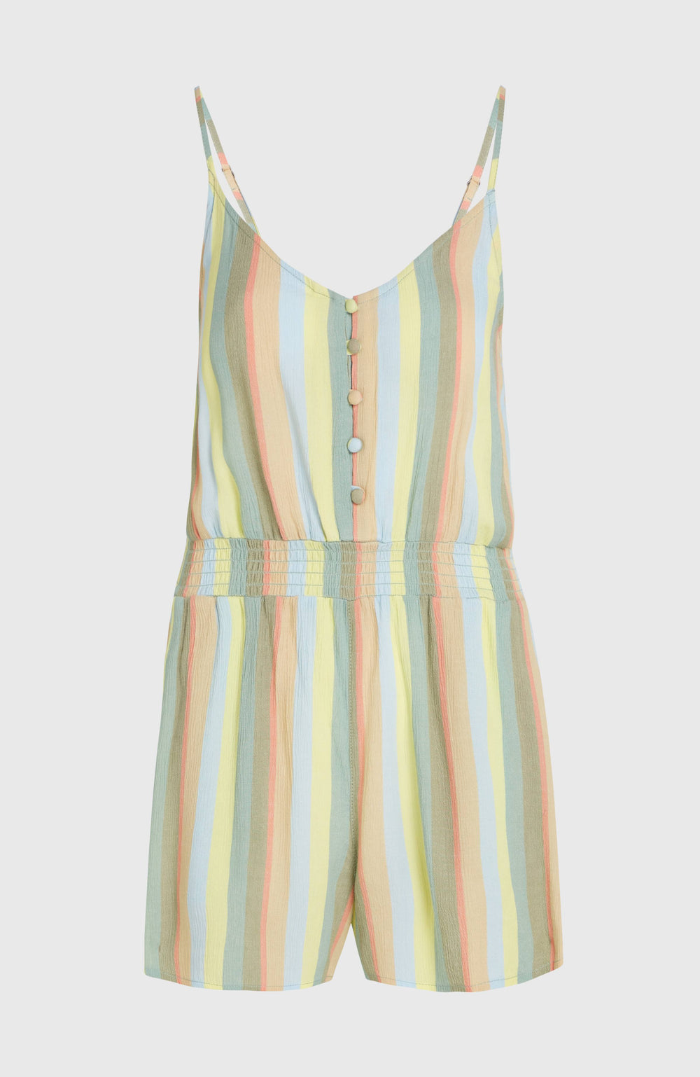 Thin Strap Buttoned Romper Women - Multi Must Haves Stripe