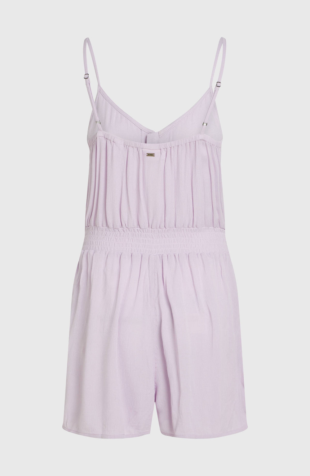 Thin Strap Buttoned Romper Women - Pale Lavender