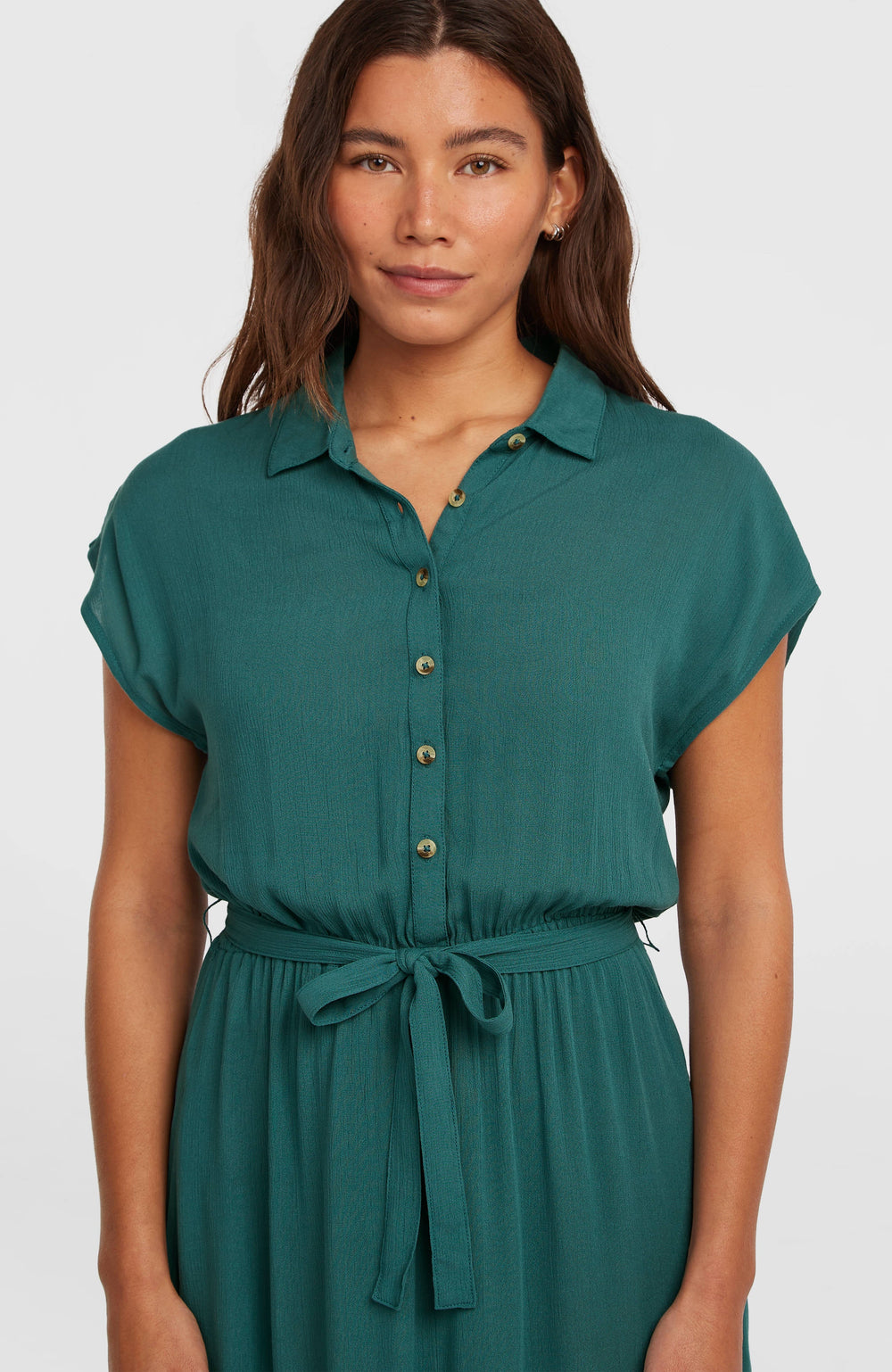 Lori Maxi Shirt Dress Women - Botanical Heat