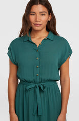 Lori Maxi Shirt Dress Women - Botanical Heat