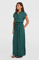 Lori Maxi Shirt Dress Women - Botanical Heat