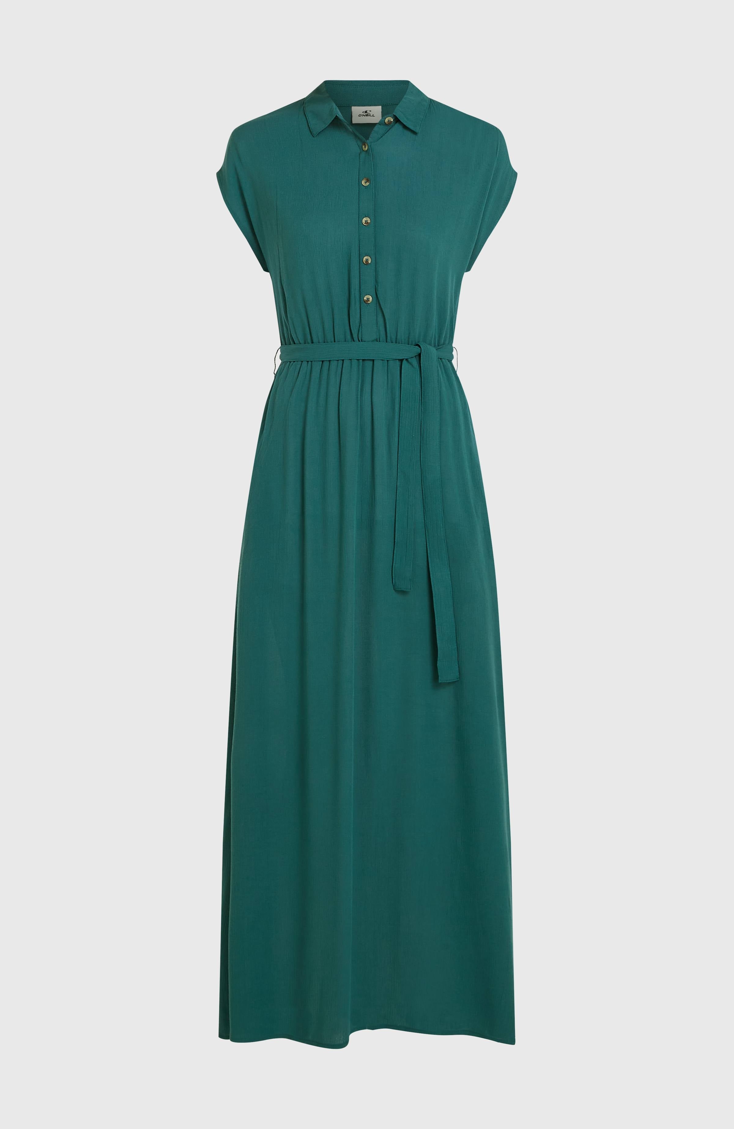 Lori Maxi Shirt Dress Women - Botanical Heat