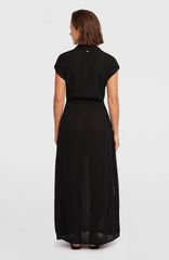 Lori Maxi Shirt Dress Women - Black Out