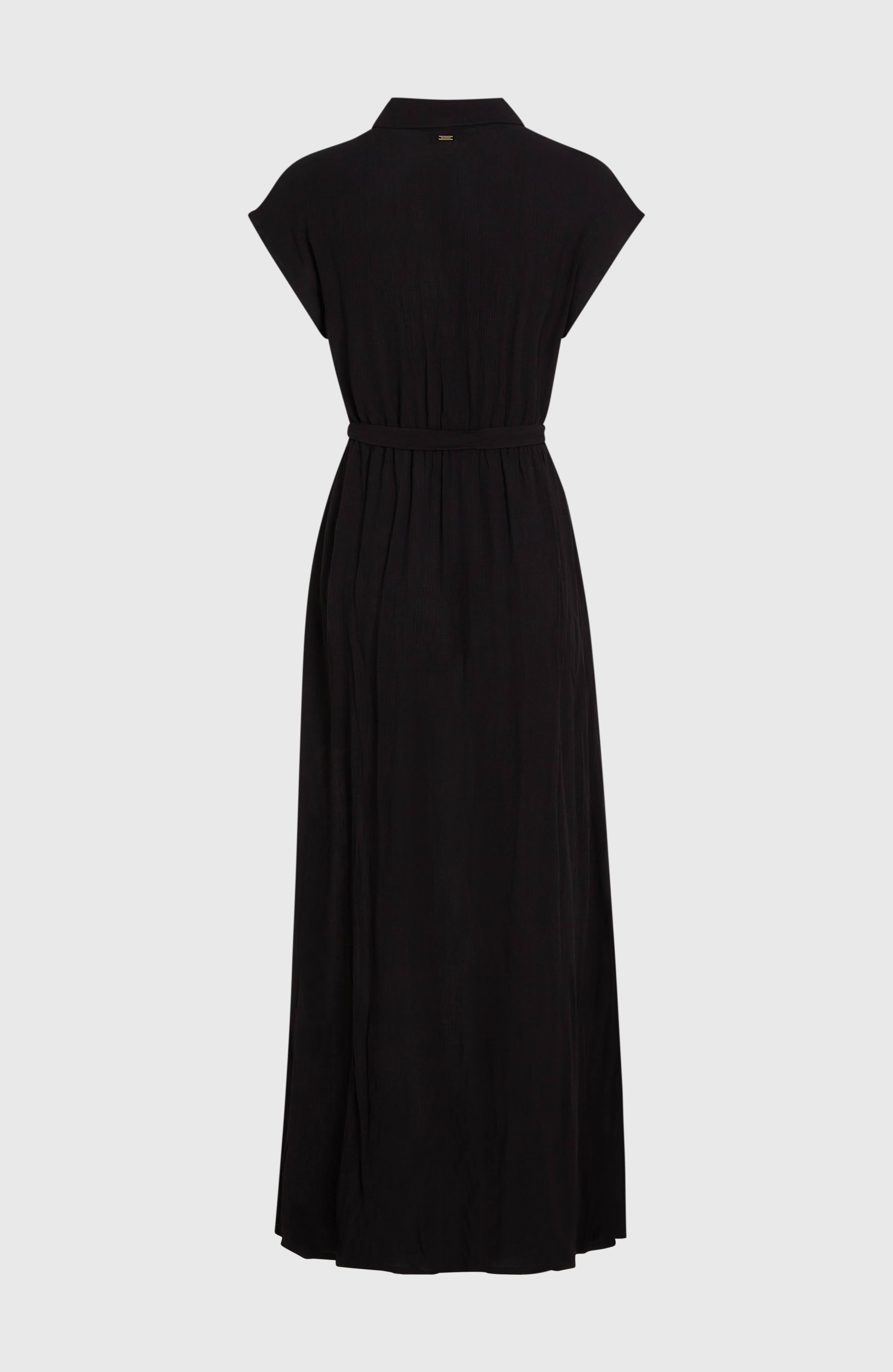 Lori Maxi Shirt Dress Women - Black Out