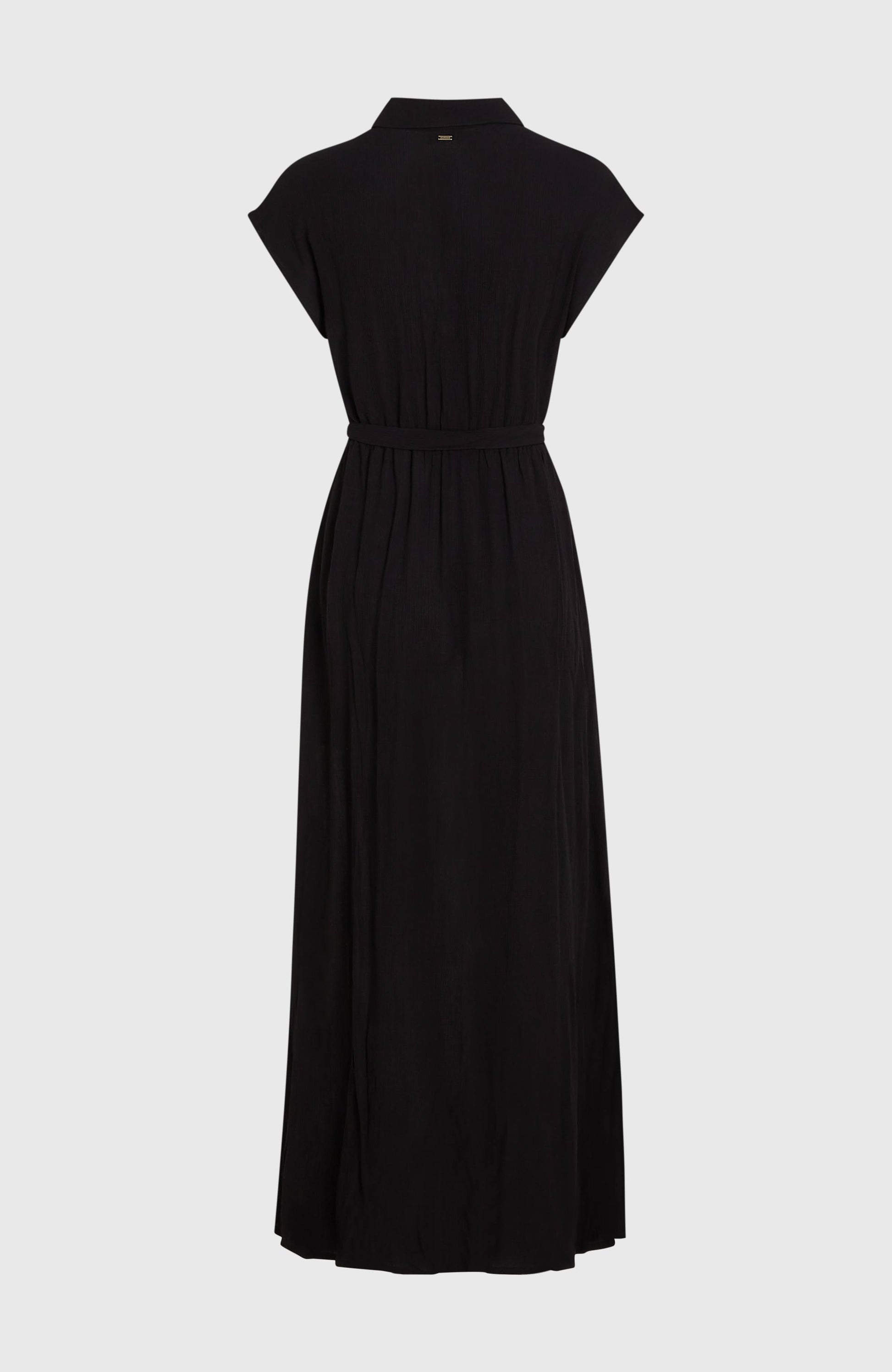 Lori Maxi Shirt Dress Women - Black Out