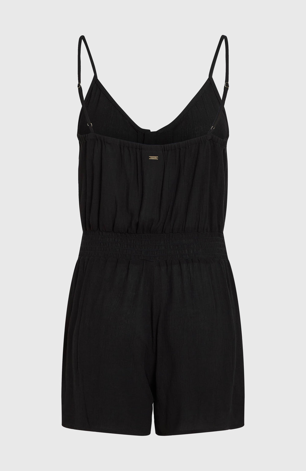 Thin Strap Buttoned Romper Women - Black Out
