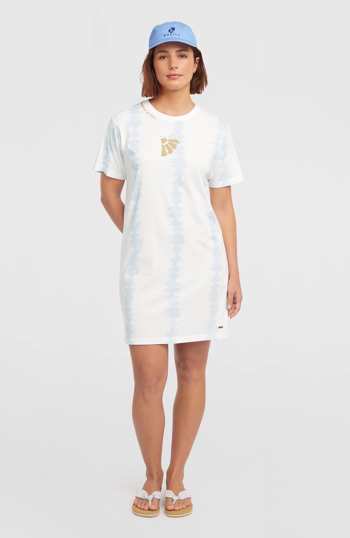 Women of the Wave T-Shirt Dress Women - White TDTee