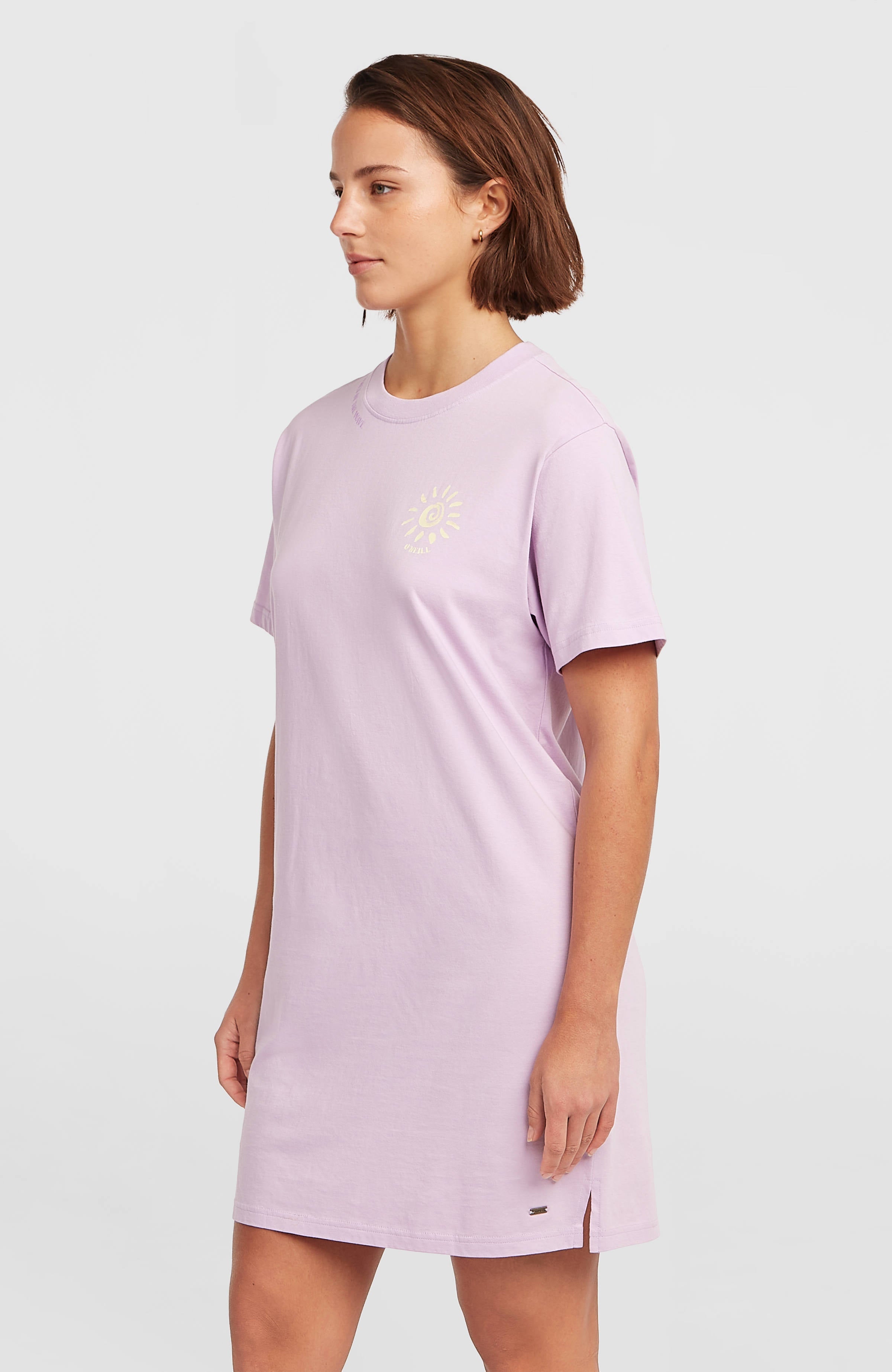Women of the Wave T-Shirt Dress Women - Pale Lavender
