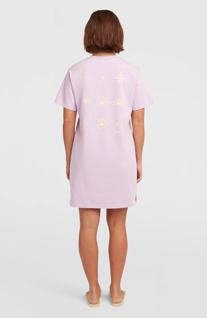 Women of the Wave T-Shirt Dress Women - Pale Lavender