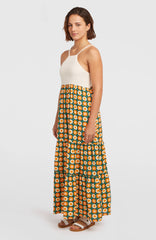 O'Riginals Maxi Dress Women - Green Retro Flower