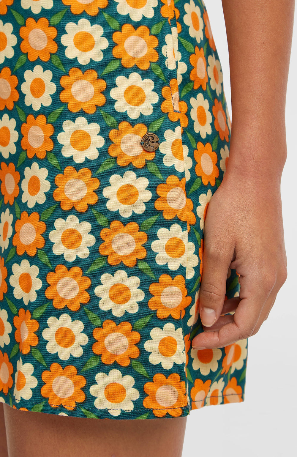 O'Riginals Playsuit Women - Green Retro Flower