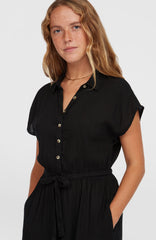 Lori Maxi Shirt Dress Women - Black Out