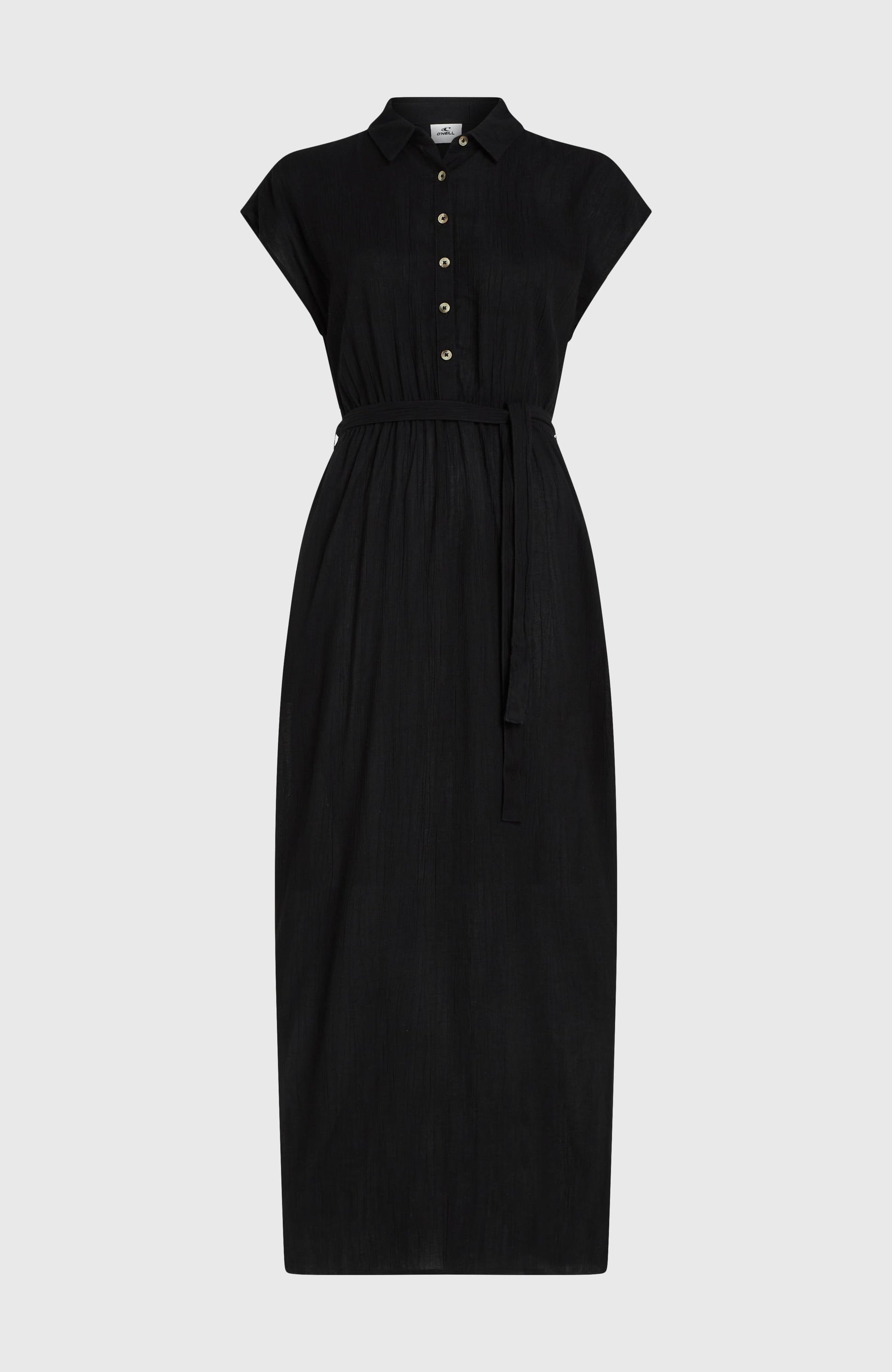 Lori Maxi Shirt Dress Women - Black Out