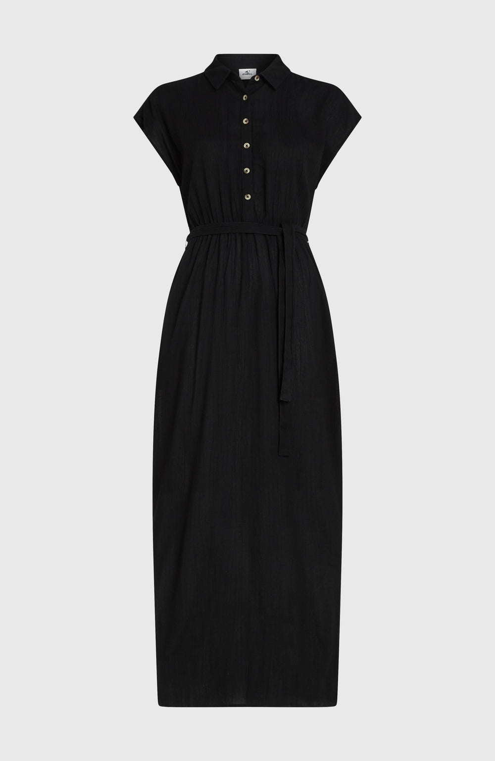 Lori Maxi Shirt Dress Women - Black Out
