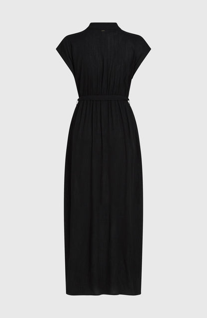 Lori Maxi Shirt Dress Women - Black Out