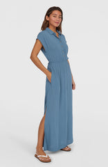 Lori Maxi Shirt Dress Women - Copen Blue