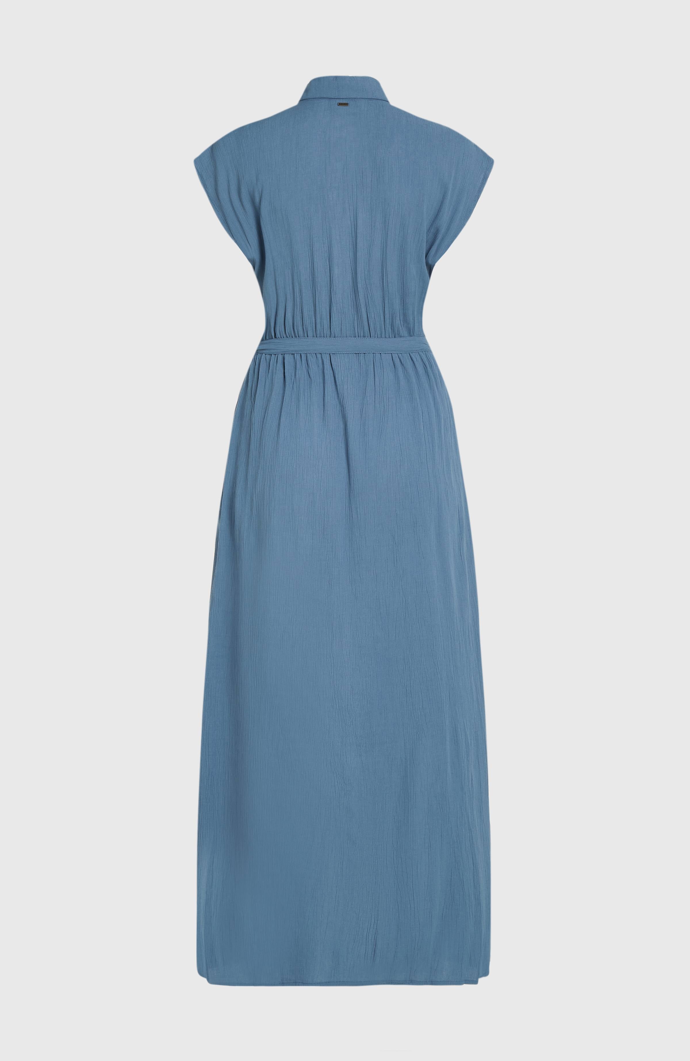 Lori Maxi Shirt Dress Women - Copen Blue