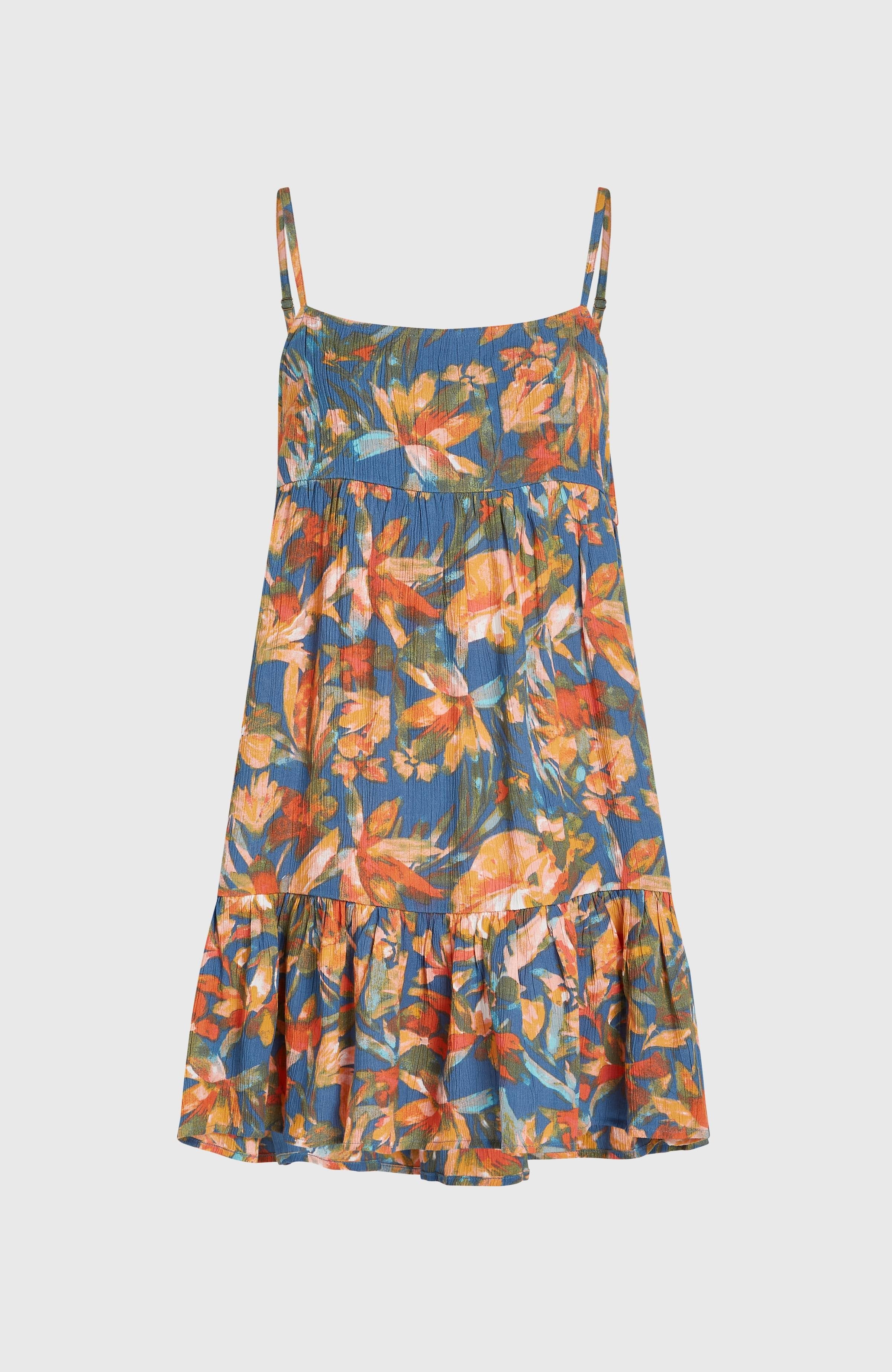 Rilee Short Dress Women - Blue Painted Tropics