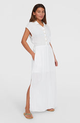 Lori Maxi Shirt Dress Women - Snow White