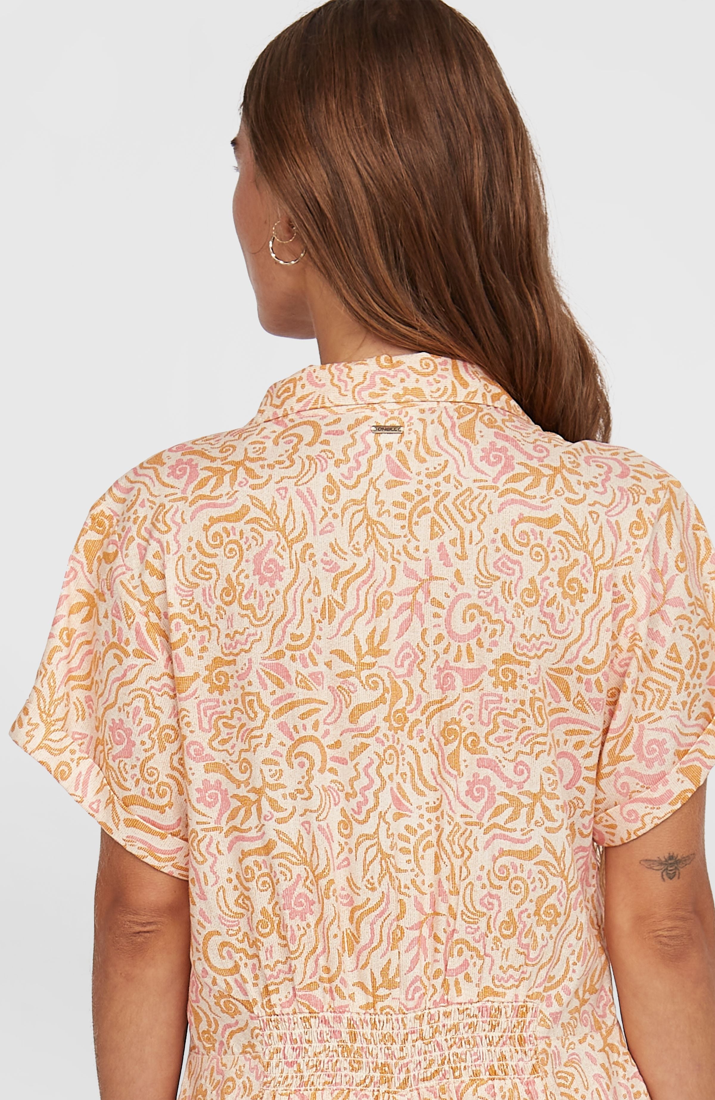 Women of the Wave Romper Women - White Abstract Wave