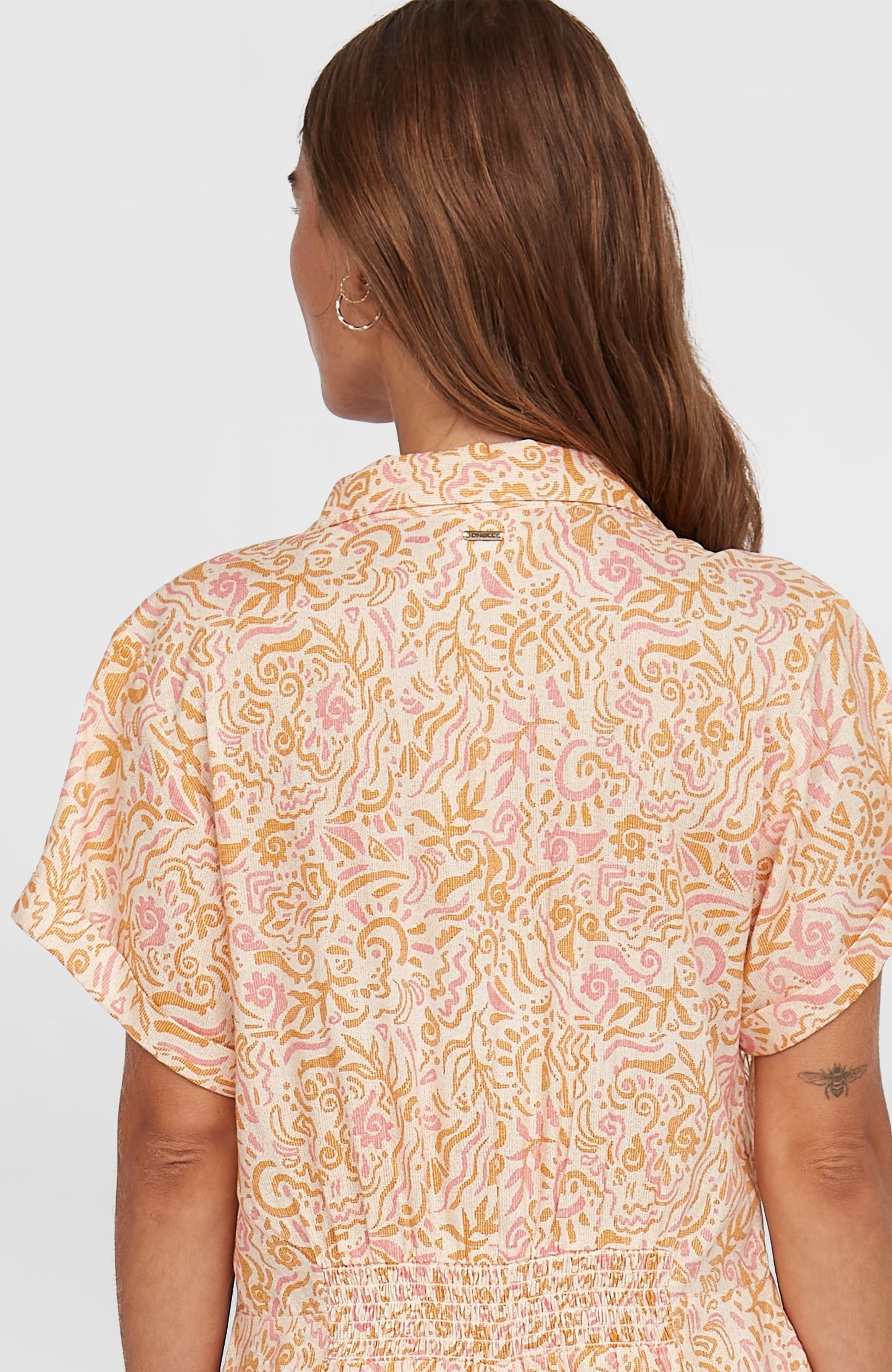 Women of the Wave Romper Women - White Abstract Wave
