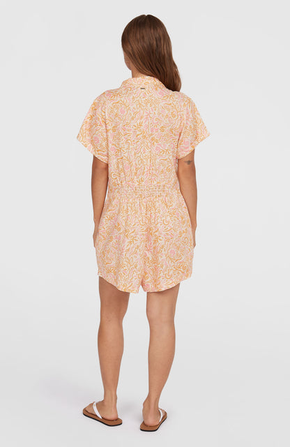 Women of the Wave Romper Women - White Abstract Wave