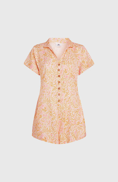 Women of the Wave Romper Women - White Abstract Wave