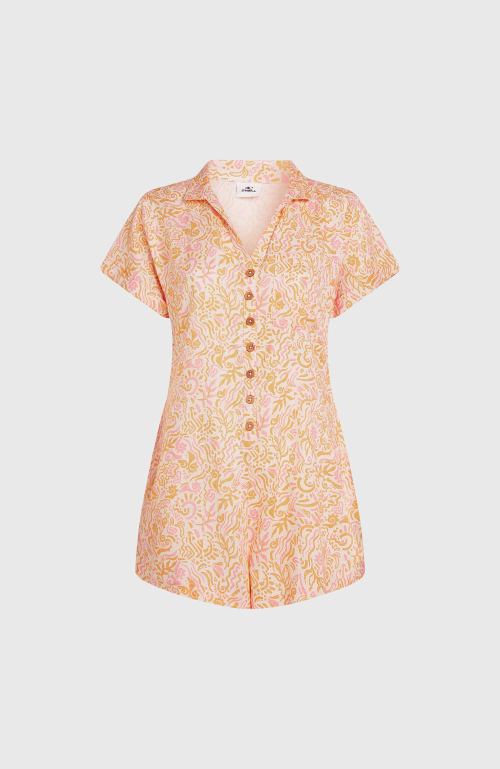 Women of the Wave Romper Women - White Abstract Wave