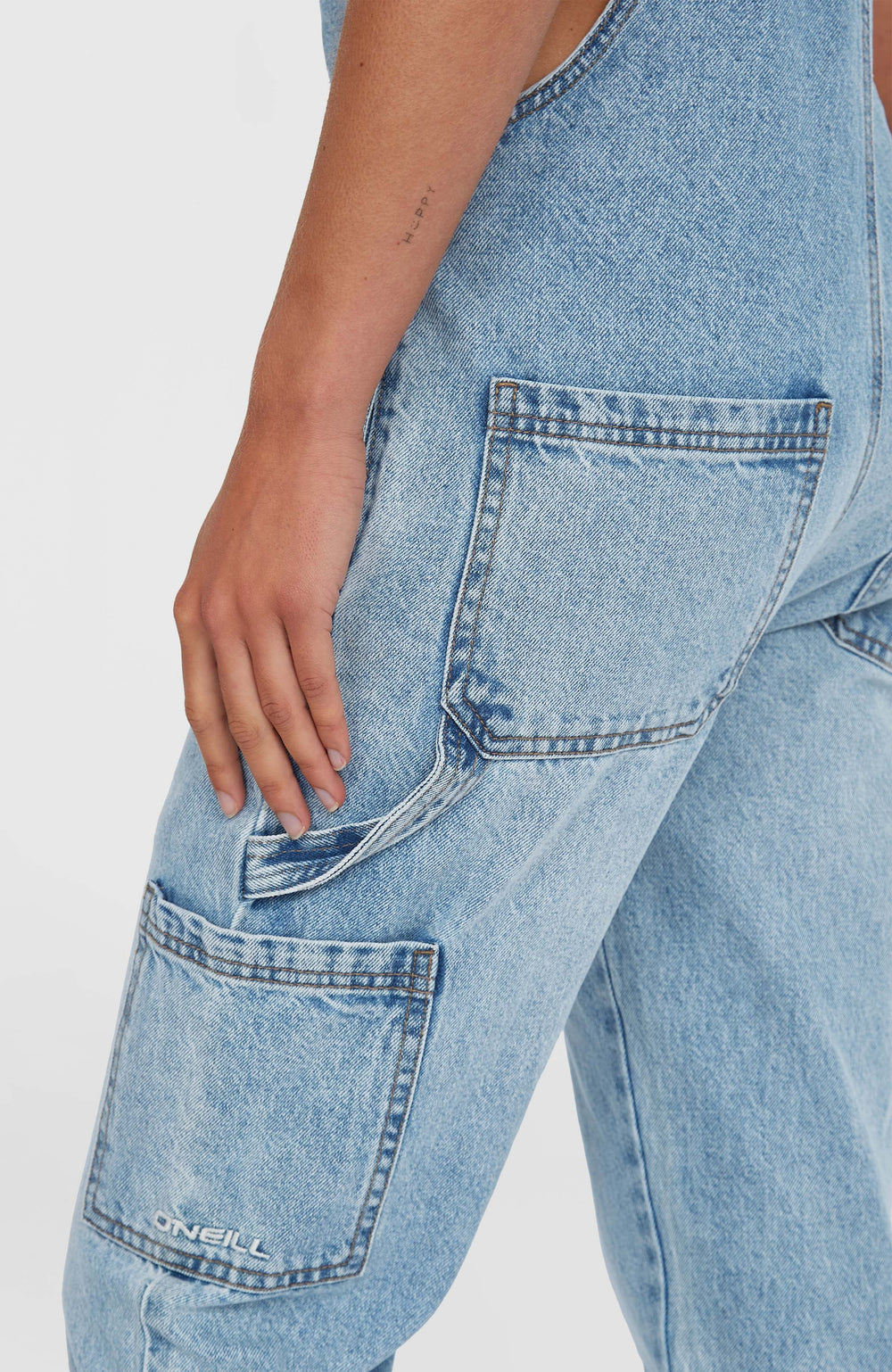 Essentials Twill Dungaree Women - Denim Blue