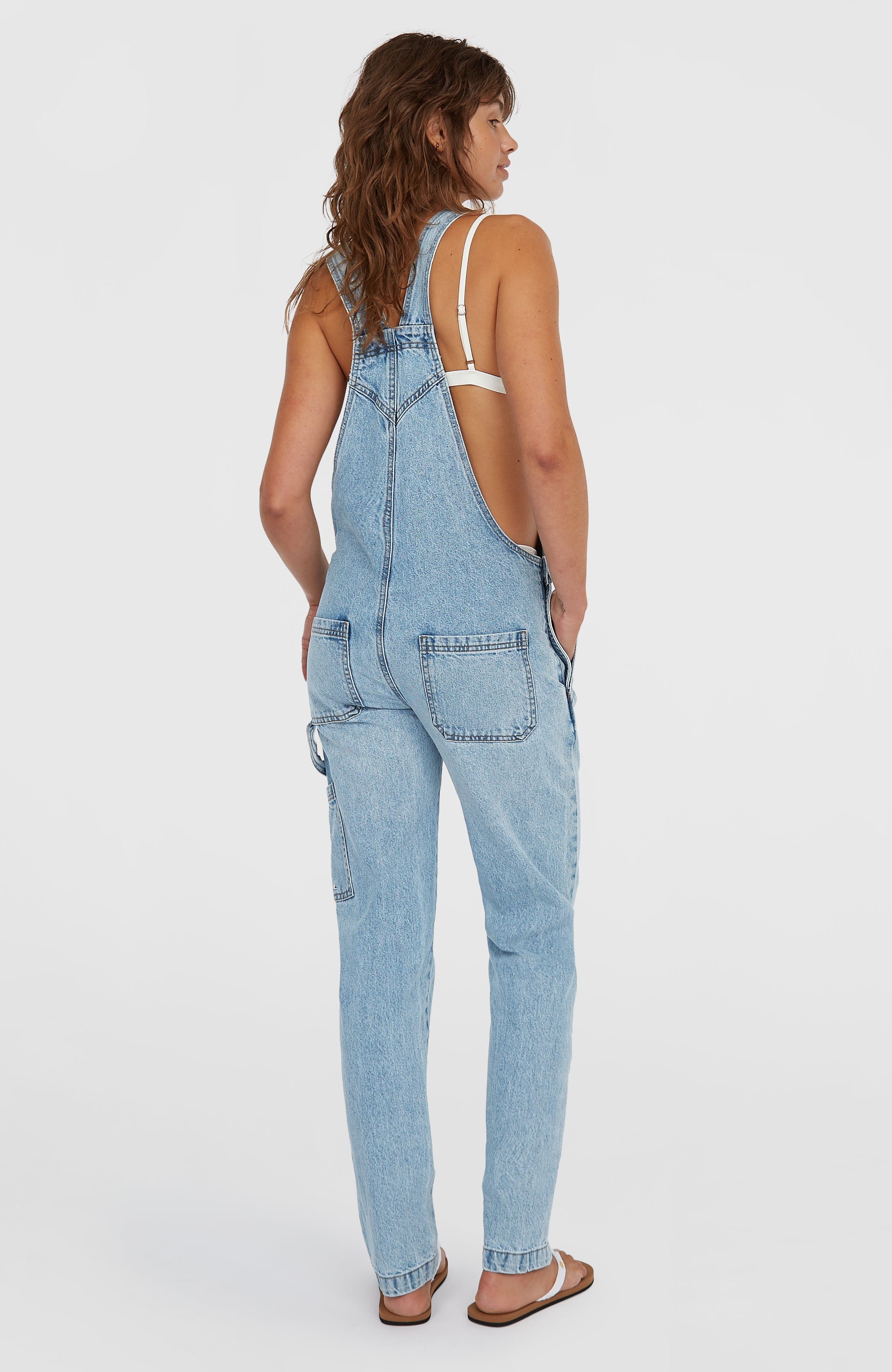 Essentials Twill Dungaree Women - Denim Blue