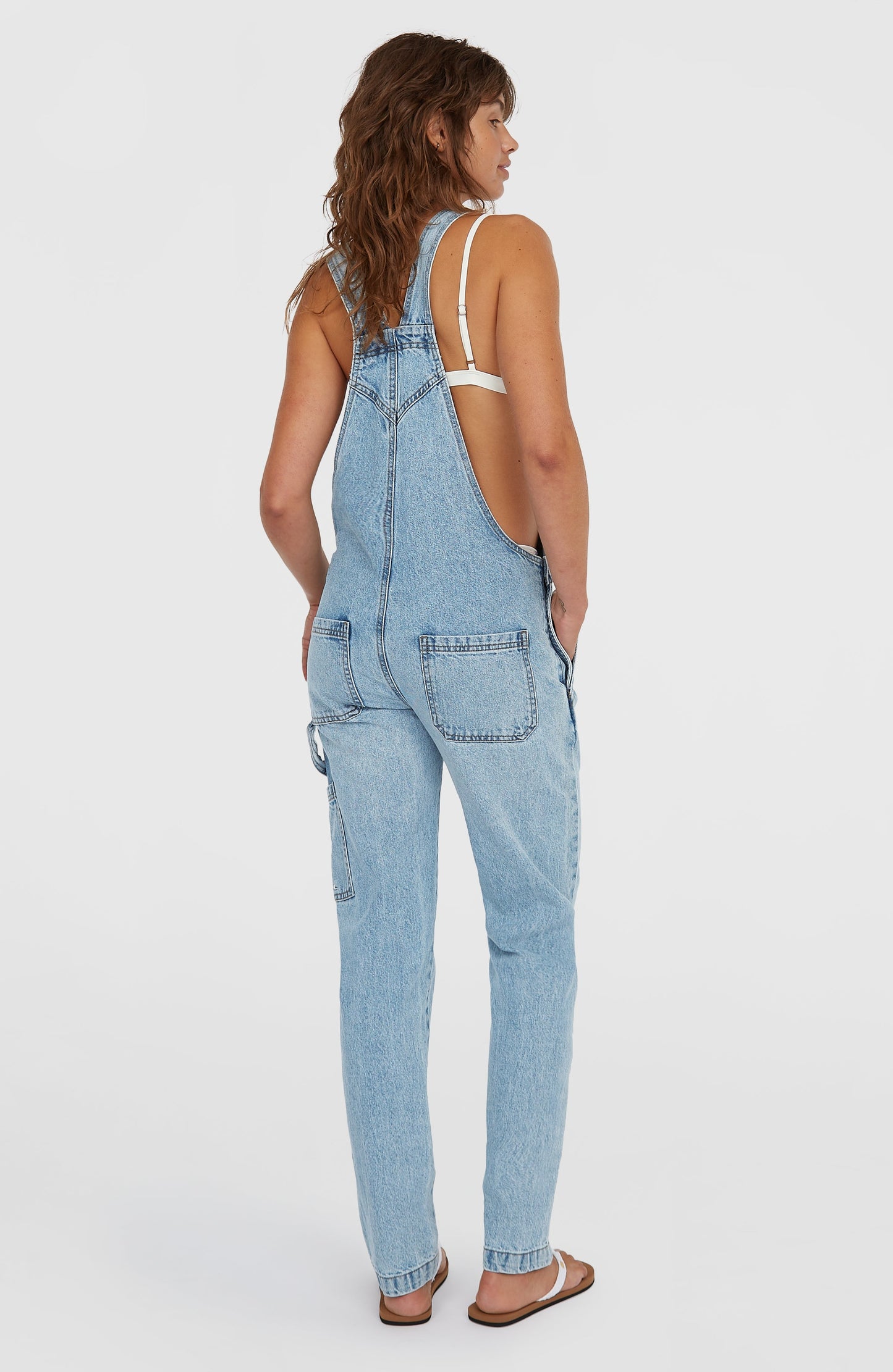 Essentials Twill Dungaree Women - Denim Blue