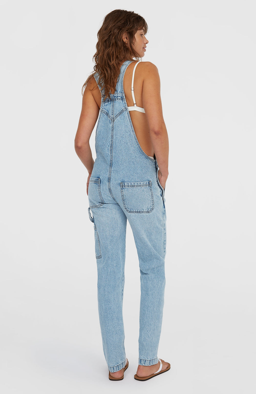 Essentials Twill Dungaree Women - Denim Blue
