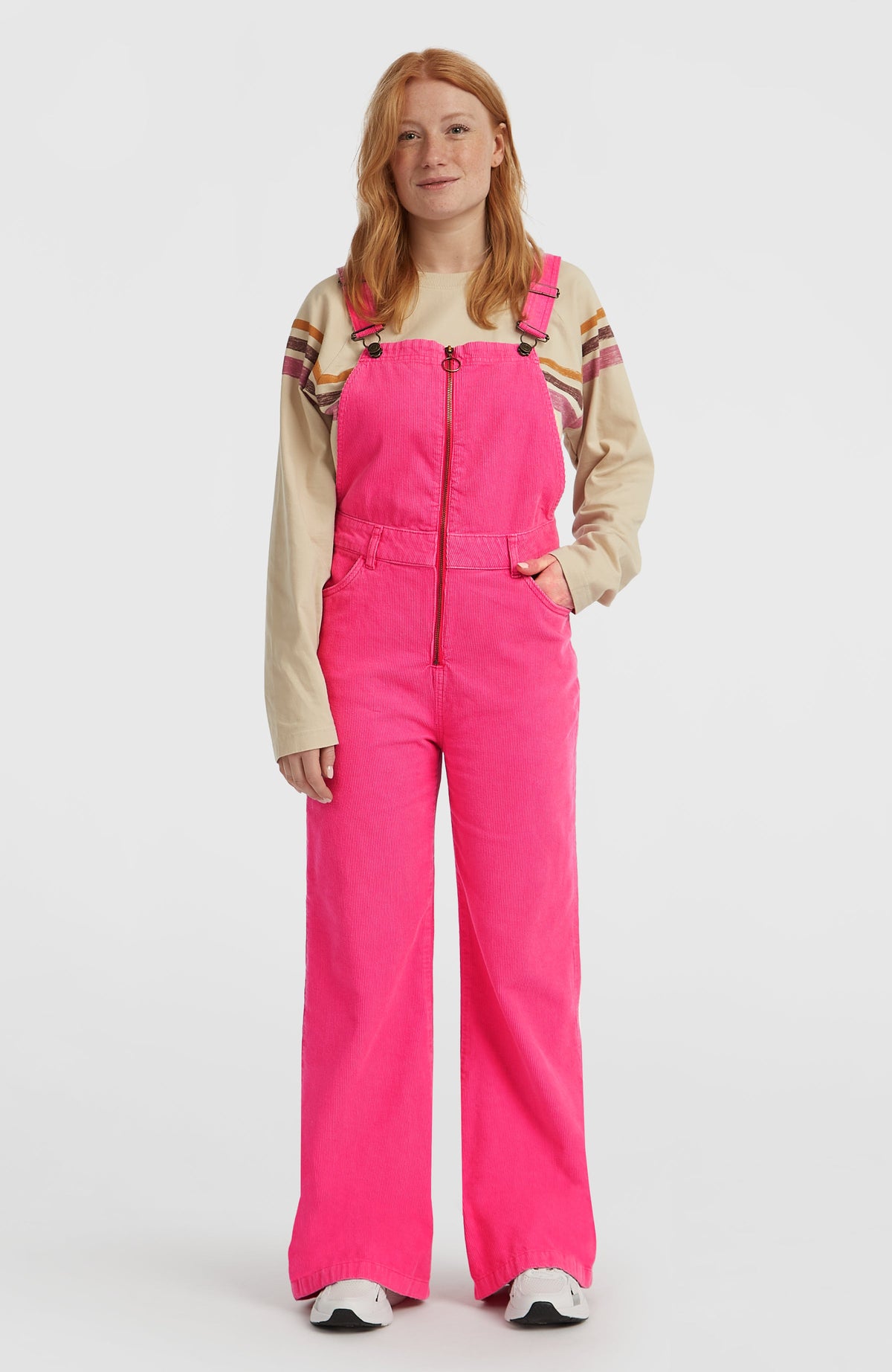 O'Riginals Cord Dungarees Women - Carmine Rose