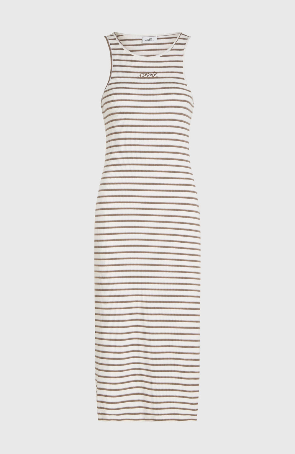 Jess Midi Rib Dress Women - White Yarn Dye Stripe
