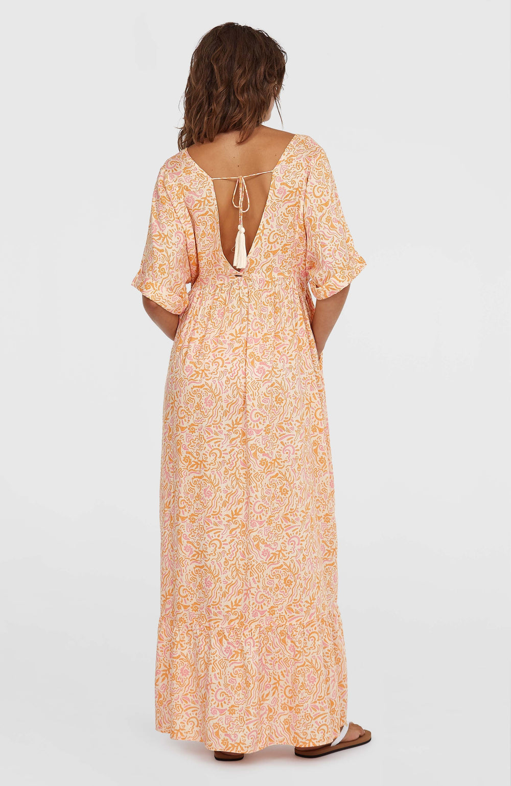 Women of the Wave Maxi Dress Women - White Abstract Wave