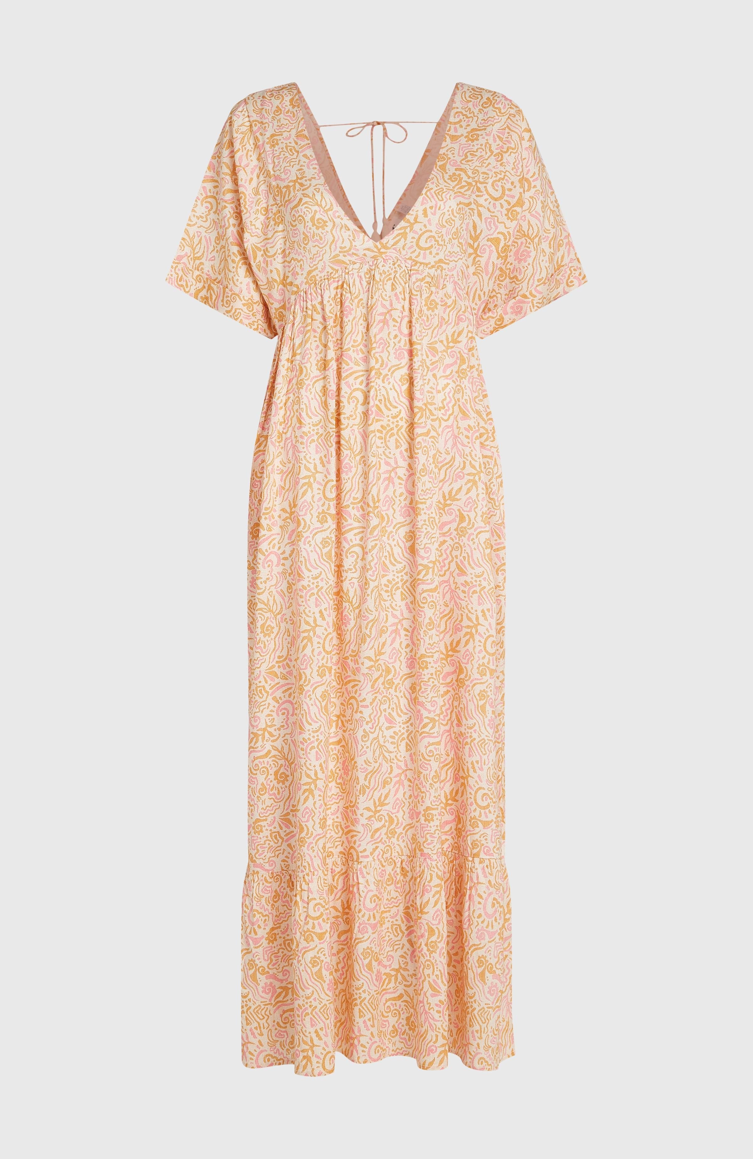 Women of the Wave Maxi Dress Women - White Abstract Wave
