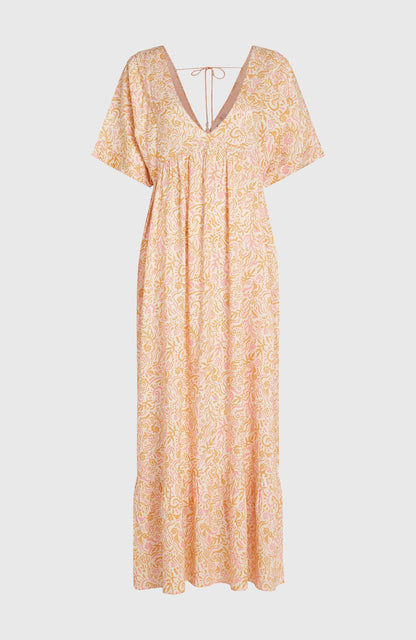 Women of the Wave Maxi Dress Women - White Abstract Wave