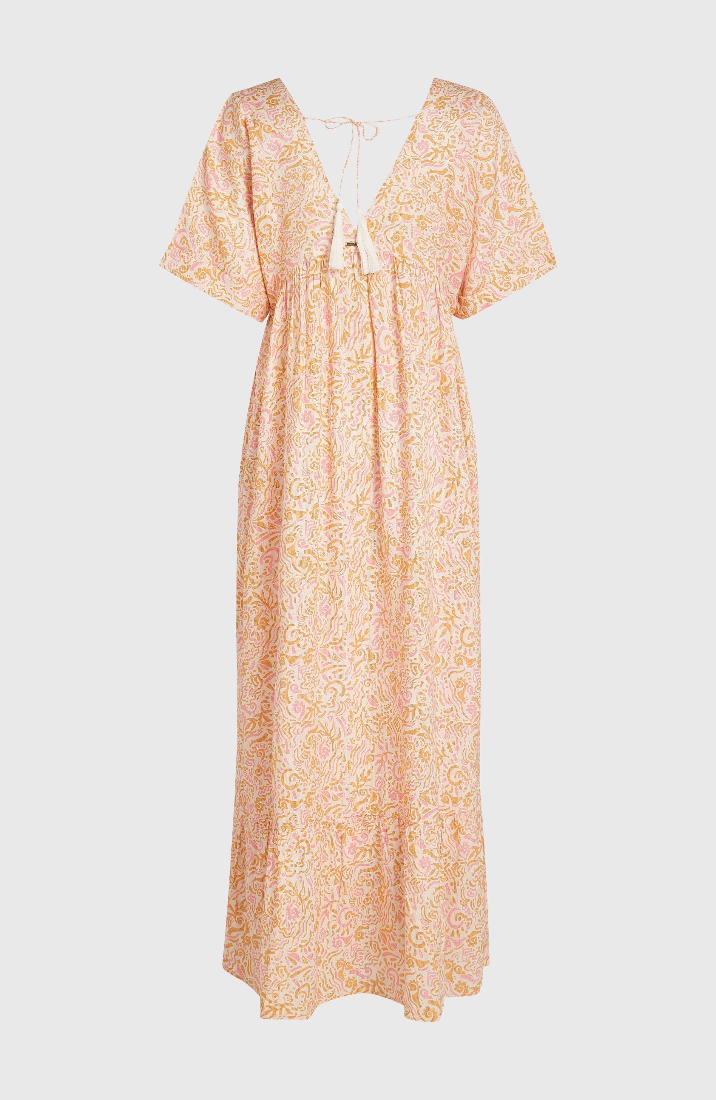 Women of the Wave Maxi Dress Women - White Abstract Wave