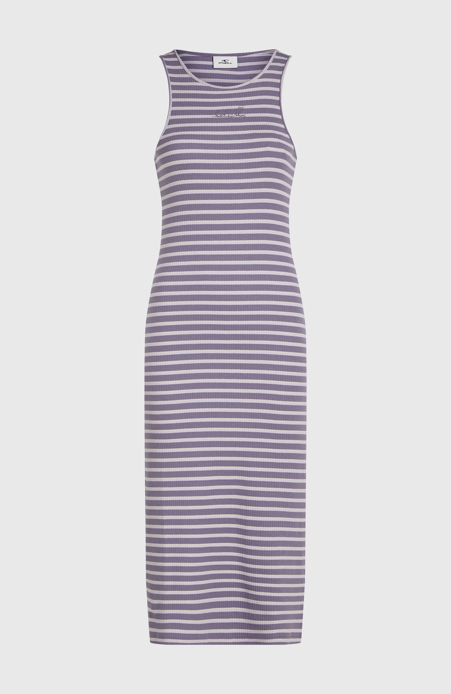 Jess Midi Rib Dress Women - Purple Yarn Dye Stripe